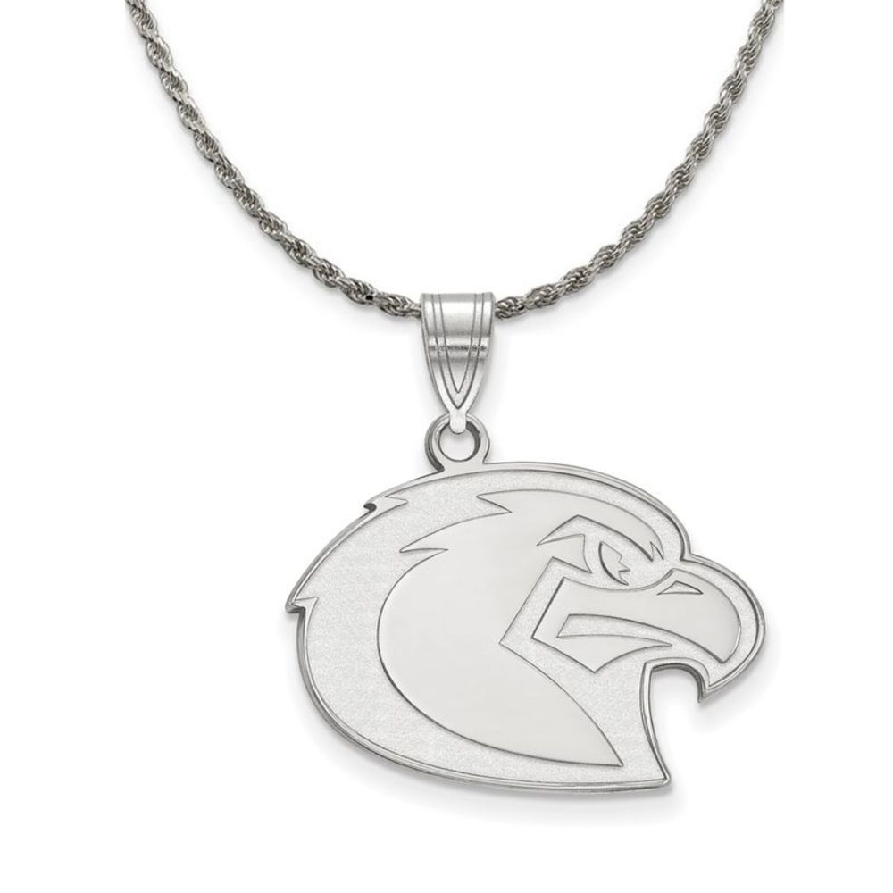 Sterling Silver Marquette U Large Pendant Necklace - 18 Inch